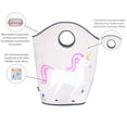 thumbnail image 4 of Wildkin Kids Laundry Hamper for Boys and Girls, Collapsible 600 Denier Polyester Fabric Hampers Features Two Carrying Handles and Mesh Bottom, Measure, 4 of 5