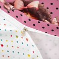 thumbnail image 4 of Castle Fairy Cute Black Girl Bedding,Polka Dot Butterfly Duvet Cover Full,Pink,1 Duvet Cover and 2 Pillowcases, 4 of 6