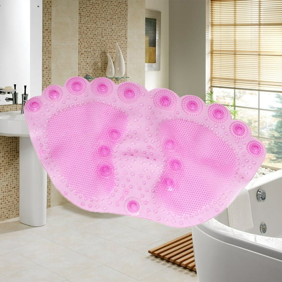 MOKKHNB Bath Mat Pink 1Pcs 21.7x13.2x0.4In