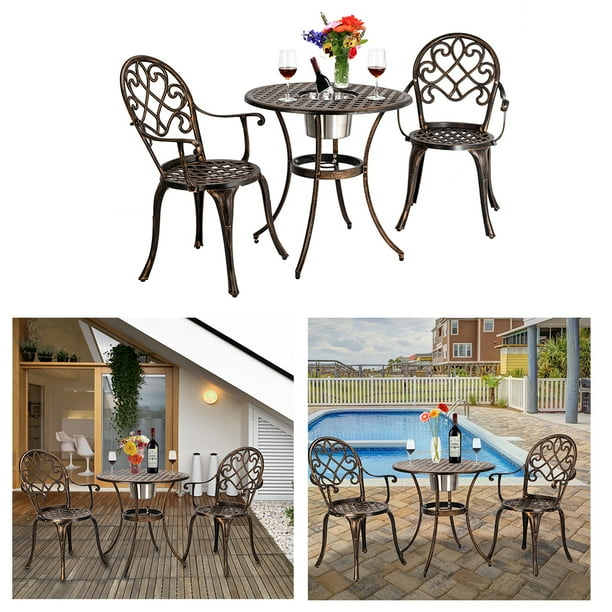 Peroptimist Cast Aluminum Patio Bistro Of Table And Chairs With Ice Bucket European Vintage Bronze Style Outdoor Furniture Bar Sets Com - Hansen Cast Aluminum Patio Furniture Peroptimist Cast Aluminum Patio Bistro Of Table And Chairs With Ice Bucket European Vintage Bronze Style Outdoor Furniture Bar Sets Com - Hansen Cast Aluminum Patio Furniture