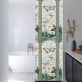 thumbnail image 3 of Spring Window Privacy Film, Butterfly Summer Botanical Flower Static Cling UV Sun Blocking Heat Control Window Tint Day and Night, Non-Adhesive Reusable One Way Windows Privacy Cover 17.7''x78.7'', 3 of 7