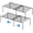 Black, variant on Kitchen Cabinet Expandable Shelf Organizers, Adjustable Metal Wire Pantry Storage Shelves, Plate Dish Organizer Rack for Cabinets, Cupboard, Counter, Freezer, Countertop, Chrome