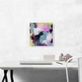 thumbnail image 2 of ARTCANVAS Pink Yellow Teal Purple Modern Square Canvas Art Print - Size: 12" x 12" (1.50" Deep), 2 of 9