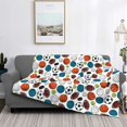 thumbnail image 2 of Yiaed Color Balls Print Blanket Throw Blanket Soft Cozy Flannel Blanket for Home Bed Sofa Couch Chair-80"x60", 2 of 6