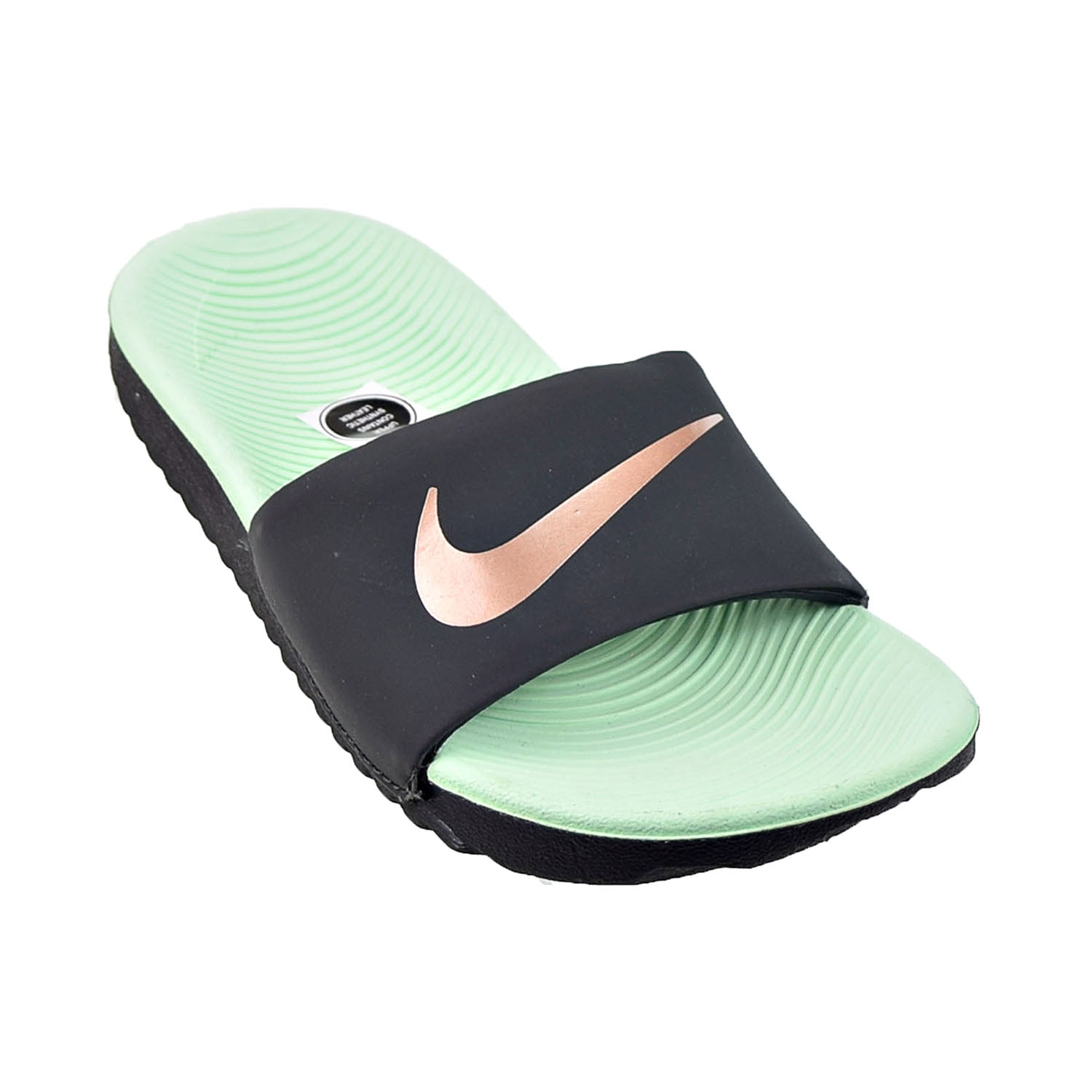 consenso Consultar Presa Nike Kawa (PS) Little Kids' Slides Off Noir-Mint Foam-Metallic Red Bronze  819352-010 - Walmart.com