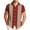 Multicolor, variant on VSSSJ Men's Bowling Shirt Casual Short Sleeve Button Down Shirts Striped Color Block Vintage Summer Vacation Beach Collared Shirts Brown M