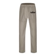 thumbnail image 3 of WEAIXIMIUNG Winter Overalls Men Men's Figure Flattering Linen Pants Fashionable Pure Color Casual Flat Front Work Pants, 3 of 8