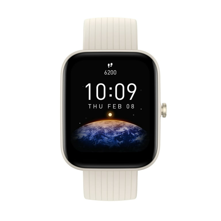 Amazfit Bip 3 Pro Smart Watch: 14-Day Battery Life - Cream