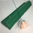 Elbeaqi 10Pc Flower Pole Silk Mesh Flower Material Diy Flower Diameter Green Wire Glue Wrapped