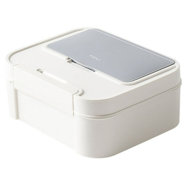 KAKOWELY Household Medical Box 1pc Home Use Medical Box Medicine Storage Container Multi-grid Storage Box7.87"X7.09"X3.35"