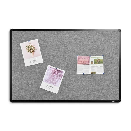 Staples Fabric Bulletin Board Black Frame 3  x 2  (ST61263) ST61263-CC