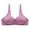 Purple, variant on DPTALR Womens Dailywear Bars Non Steel Ring Comfortable Printing Plus Size Four Breasted Bra Underwear