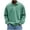Green, variant on Zivyakyron Casual Mens Polo Shirt Fall Button Long Sleeve Collared Loose Vintage Shirts Washed Solid Green L