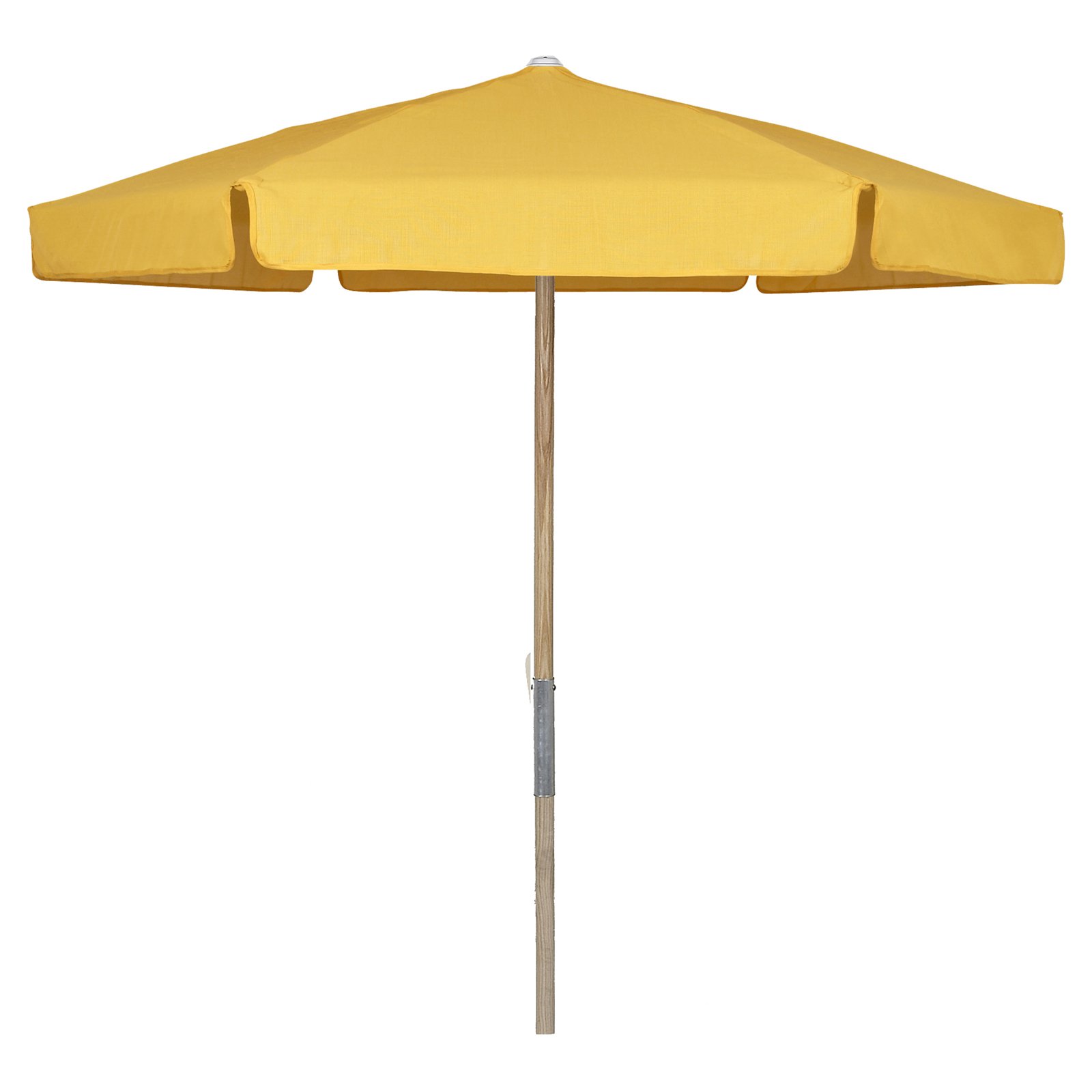 Fiberbuilt 7.5 ft. Wood Beach Umbrella with Vinyl Coated Canopy