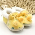 thumbnail image 5 of Girls Kids Cute Bow Slippers with Warm Plush Fleece House Slip-on Shoes, 5 of 7