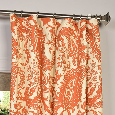 Half Price Drapes Prct D09a 84 Edina Rust Printed Cotton