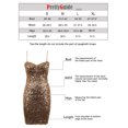 thumbnail image 7 of PrettyGuide Women's Glitter Sequin Bodycon Dress Sexy Tube Top Spaghetti Strap Mini Party Dress Clubwear Night Out, 7 of 7