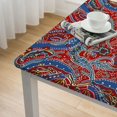thumbnail image 5 of WYYP Paisley Design Square Tablecloth Outdoor Fitted 100% Polyester Fiber 40*40, 5 of 8