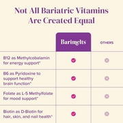 BariMelts فيتامين B12 زائد - 90 أقراص سريعة الذوبان، وفيتامينات لعلاج السمنة