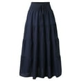thumbnail image 7 of Womens High Waist Skirt Solid Dress Elastic Waist Elegant Skirt Tan Skirt Pleated Tennis Skirts for Women Table Skirts for Rectangle Tables 8ft Pencil Skirts for Women plus Size Midi Skirt Midi Skirt, 7 of 7