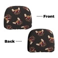 thumbnail image 4 of Goofa Bulldog with Sunglasses Pattern 2 PCS Car Headrest Cover, Headrest Protector,Universal Interior Car Accessories, 4 of 6