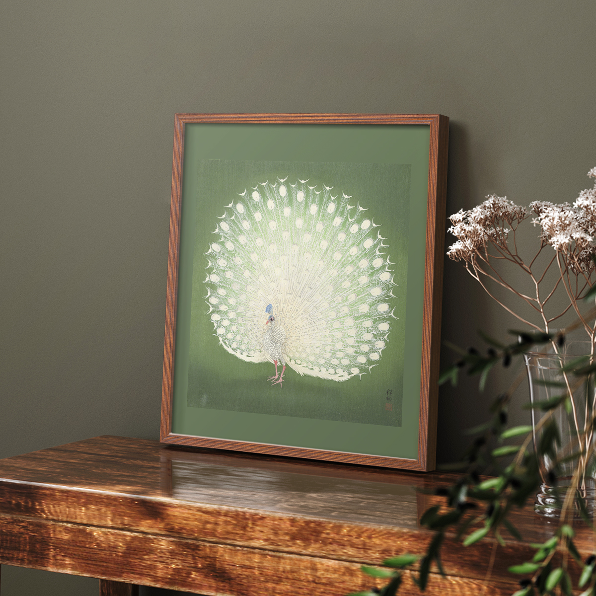 Vintage Animal Print XVII - 14in. x 11in. Vintage Framed Print in Walnut Wood Frame