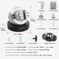 thumbnail image 4 of KFFKFF Ball Vise, 5" Carving Setup Apparatus, Full Circle Rotating Carving Clamp, 35 Piece Accessory Set for Jewelry Carving Tools Standard Block for Precious Stone Inset and Miniature Carving, 4 of 9