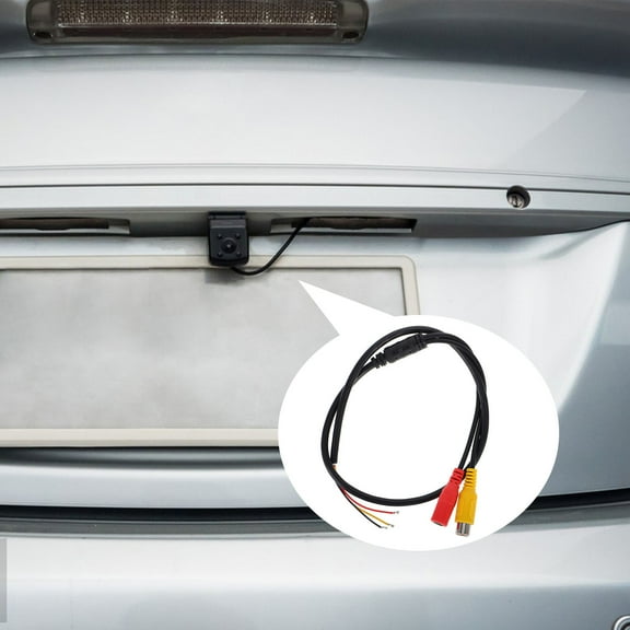 HINTRMENT 1Set Backup Camera Rca Extension Cable For Car Stereo Systems And Rear View Camera 23.6X0.8X0.4In