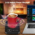 thumbnail image 3 of Coffee Mug Warmer Fast Heating Coffee Cup Warmer for Desk Auto Shut Off 3 Temp Settings Smart Electric Beverage Warmer, 3 of 7