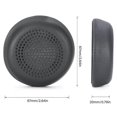 thumbnail image 3 of 1Pair Protein Leather Soft Ear Pad Ear Cushions Cover for Zone Headphones Sponges Earmuffs Headsets Sleeve, 3 of 5