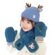 thumbnail image 2 of Navidad Para Niños, Conjunto De Guantes Y Bufanda, Gorro De Punto Grueso Cálido Para Invierno, Gorro De Lana, Regalos Para Niños Y Niñas seitruly HA046193-01, 2 of 6