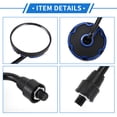 thumbnail image 5 of Unique Bargains 1 Set Motorcycle Rear View Mirrors Bar End Side Mirrors Mount Universal Adjustable Iron Plastic Blue Black M10 Round Shape, 5 of 7
