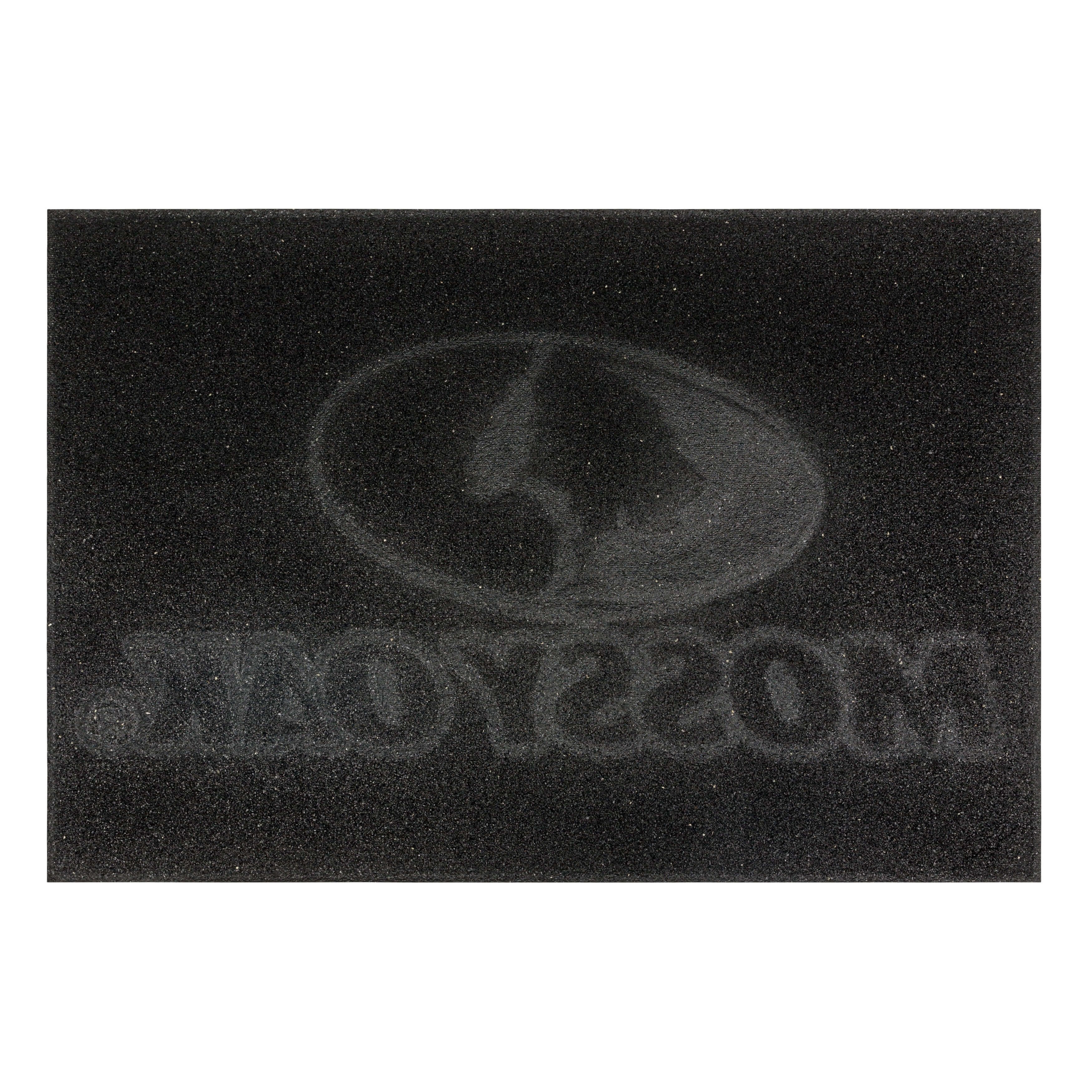 Mossy Oak Impressions Recycled Rubber Indoor Outdoor All Weather Non-slip Doormat, Onyx, 2' x 3'