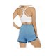 thumbnail image 3 of Pantalones cortos de entrenamiento para correr y fitness con cintura con banda acogedora para mujer con bolsillos, 3 of 4