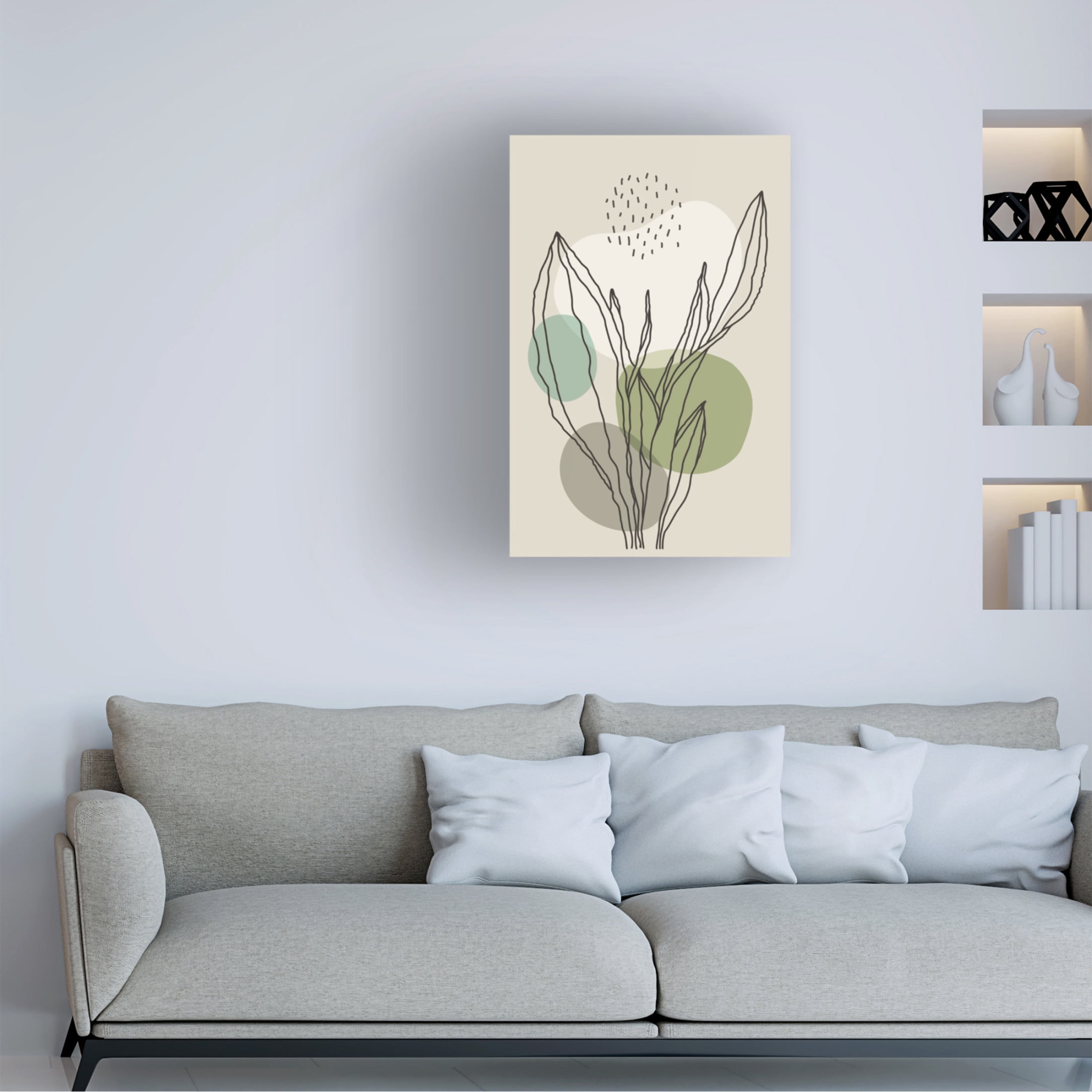 Trademark Fine Art jay stanley Color Abstract Plants 3 Canvas Wall Art