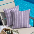 thumbnail image 2 of Throw Pillow Covers 26x26 Inch, Lavender Purple Striped Decorative Pillow Cases for Couch Sofa Bed, Modern Simple Lines Art Cotton Linen Square Home Decor Pillowcases with Hidden Zipper, 2 of 9