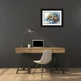 thumbnail image 3 of Kalsbeek-Vlasma, Klaske 32x24 Black Ornate Wood Framed with Double Matting Museum Art Print Titled - Roses from my garden, 3 of 4