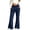 Navy, variant on BFHHYA Girls Flare Sweatpants Fleece Elastic Waist Trousers Kids Soild Color Casual Bootcut with Side Pockets Fall Winter Trendy Bell Bottom Pants