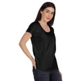 thumbnail image 2 of Inkmeso T-Shirt Basique Col Rond Manches Courtes en Coton Uni pour Femmes, 2 of 8