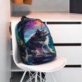 thumbnail image 3 of Easygdp Colorful Plant Wolf Mochila Ligera de 15 Pulgadas para Estudiantes, Mochila Cómoda para la Escuela y Viajes, Correas Ajustables, 3 of 6