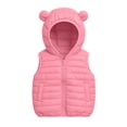 thumbnail image 5 of KICILVS Girls Puffer Vest Zip Up Hooded Sleeveless Jacket with Pockets for Fall and Winter Warm Waistcoat 4-15 Years, 5 of 9