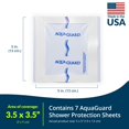 TIDI AquaGuard Sheet â€“ 5â€ x 5â€ â€“ Shower Protection Sheet â€“ Self