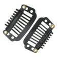 thumbnail image 4 of Unique Bargains 20 Pcs 8-Teeth Snap Wig Hair Clips for Hair Extension Black, 4 of 5