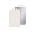 thumbnail image 1 of Naiovety Tabla de cortar Lados dobles Acero inoxidable Plástico Anti-Orden Duradero Práctico Mango humanizado Grueso Fácil limpieza Conveniente Tabla Cocina y Comedor Naiovety HA014479-00, 1 of 1