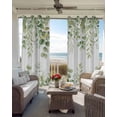 thumbnail image 6 of Spring Eucalyptus Leaves Blackout Curtains for Bedroom Living Room Darkening Curtains 54 Inch Long Green Summer Botanical Short Curtain for Small Window Treatment Insulated Grommet Drapes 52"x54"x2, 6 of 9