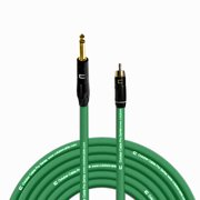 Coluber Cable - 1/4" TS Male to RCA Male - Pro 3-Pin Microphone Connector