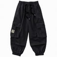 thumbnail image 3 of Taybagh Girls Cargo Sweatpants Trendy Teen Girl Pants Enhanced Tapered Cargo Trousers with Drawstring, 3 of 9