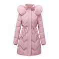 thumbnail image 4 of Women's Winter Puffer Coat Warm Thick Fleece Lined Down Jackets Thermal Winter Outerwear with Pockets Mid-length Zip Up Coats, 4 of 6