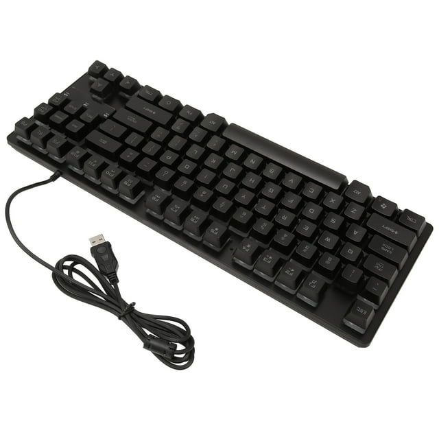 Desktop Laptop Keyboard, Wired Gaming Keyboard Color Backlit Design Ergonomic Design For Notebook Computers For Desktop Black,Dark Blue,Blue And Black