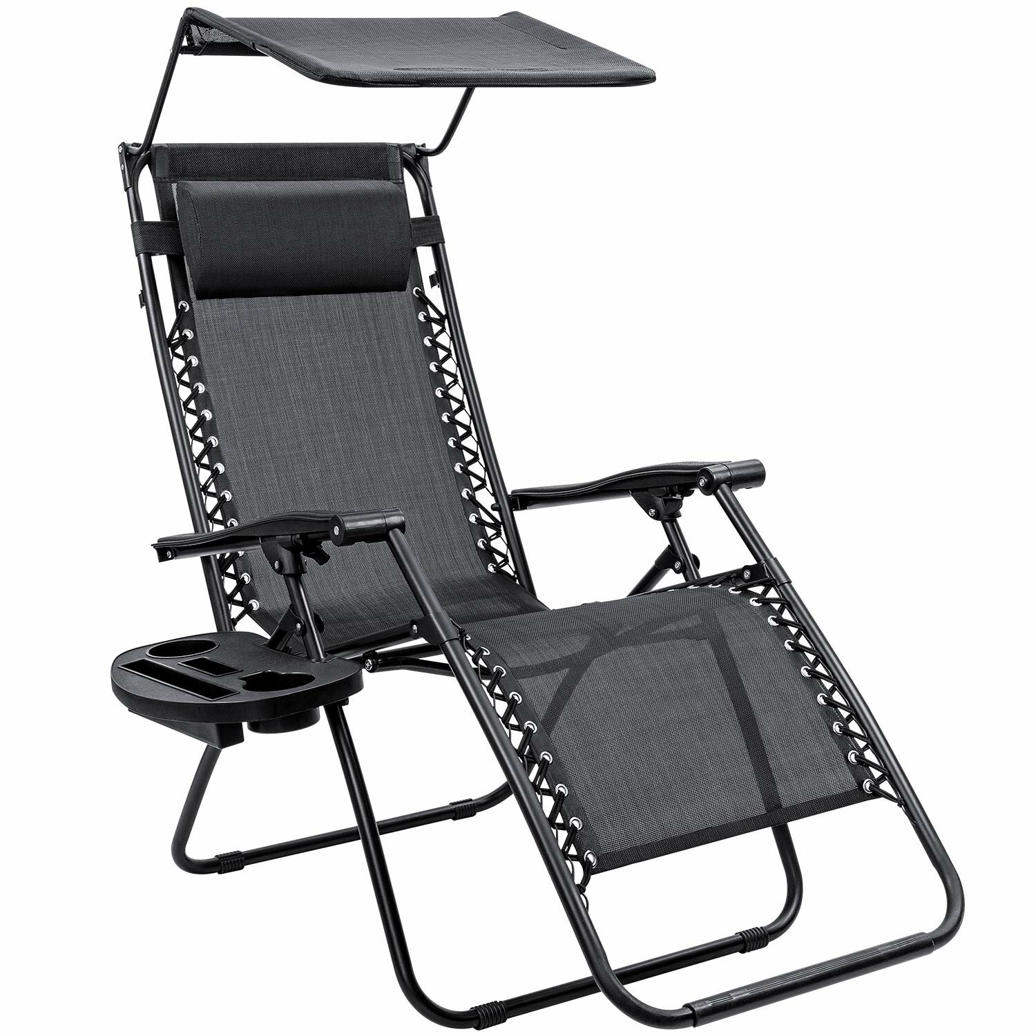 Sorenson Reclining/Folding Zero Gravity Chair with Cushion, The gravity chair is light enough that you can take everywhere., Reclining - image 3 of 4
